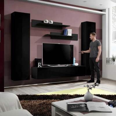 Volledige set wandmeubel luxe inrichting moderne meubels