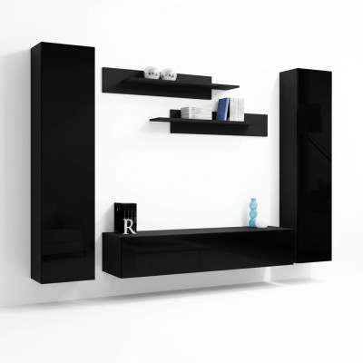 Volledige set wandmeubel luxe inrichting moderne meubels