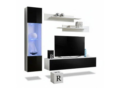 Woonkamerset woonwand tv-standaard design hangvitrine inrichting meubels  Woonkamerset woonwand tv-standaard design hangvitrine inrichting meubels