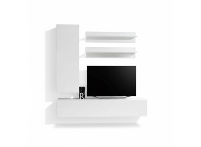 Ontwerper inrichting Wit woonkamer luxe houten meubels Volledige wandkast