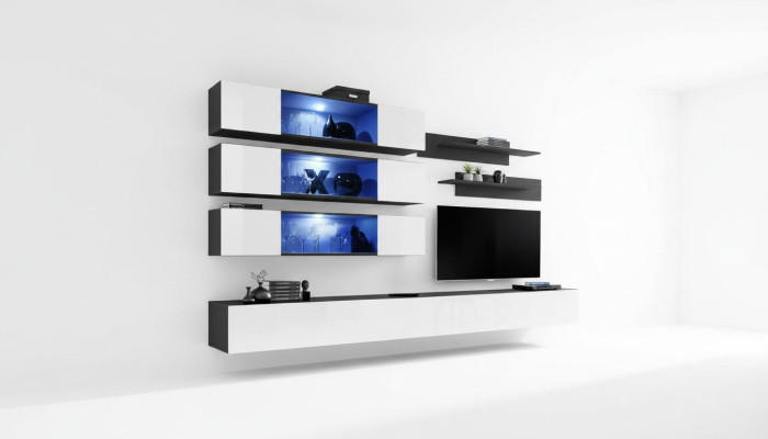 Ontwerper compleet wandmeubilair laag dressoir woonkamer meubels inrichting wandkast