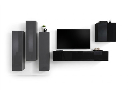 Ontwerp woonwand tv-standaard 3x wandkast dressoir kast luxe meubels