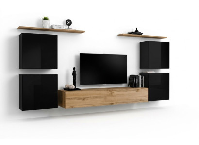 Wandmeubelkast Wandplank Hout Woonkamermeubels TV-standaard Ontwerpsideboard