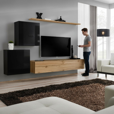 Moderne Nieuwe wandkast Sideboard bruin Designer Woonkamer meubels Houten wandkast