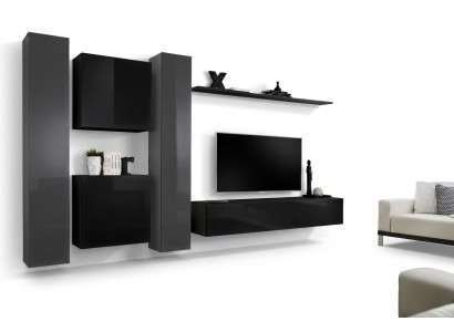 Ontwerper zwarte woonkamer meubels Nieuwe woonwand TV-standaard set meubels sideboard