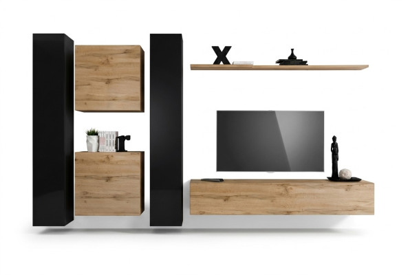 Designer woonkamer meubels 4x wandkast luxe inrichting hangende kast