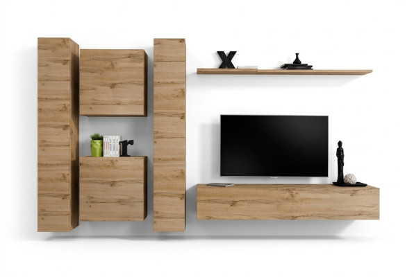Muurkast Woonkamer Designer wandmeubel Muurrek Houten wandkast