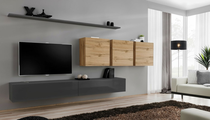 Ontwerper dressoir houten meubels compleet 7-delig wandkast woonkamer meubels