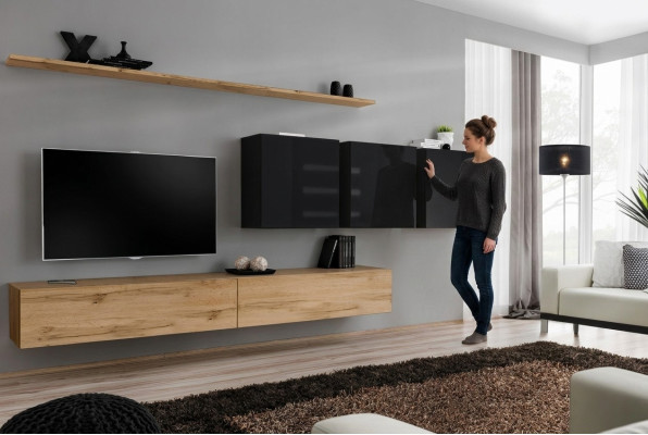 Ontwerp woonkamerbruin dressoir tv-standaard wandkast woonkamermeubilair compleet