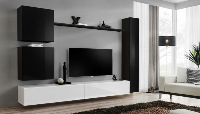 Houten meubels Woonkamer Modern Zwart Meubels TV-standaard Inrichting Dressoir