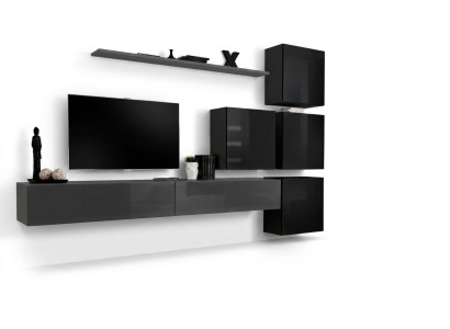 Wandmeubel Set 7-delige inrichting Luxe TV-standaard Modern Woonkamer Rek Ontwerp