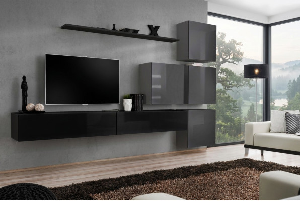 Woonkamer ontwerp complete woonwand muurkast luxe set kast