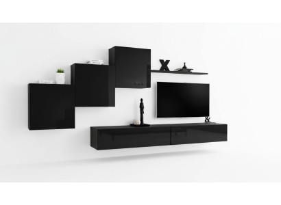 Woonkamerset woonwand wandkasten tv-standaard wandrek dressoir compleet.