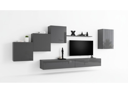 Woonkamer set 6-delig wandmeubel wandplank set compleet nieuw