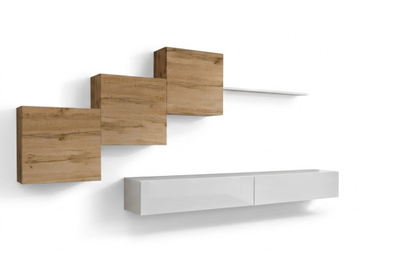 Luxe set 6-delig wandmeubel inrichting set wandplank designer woonkamermeubels