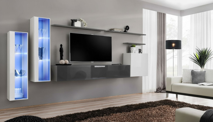 Woonkamerwand designer compleet set luxe meubels nieuw 3x wandkast meubelset