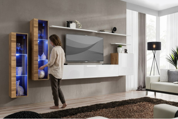 Luxe tv-standaard woonkamer meubilair rtv laagbord ontwerper modern woonkamerwand
