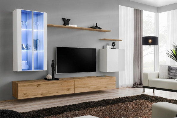 Houten meubel tv-standaard wandkast woonkamermeubilair Compleet set stijl designer
