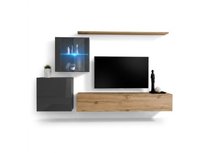 TV-standaard Luxe Designer Woonkamer Wandplank Hout Modern Interieur
