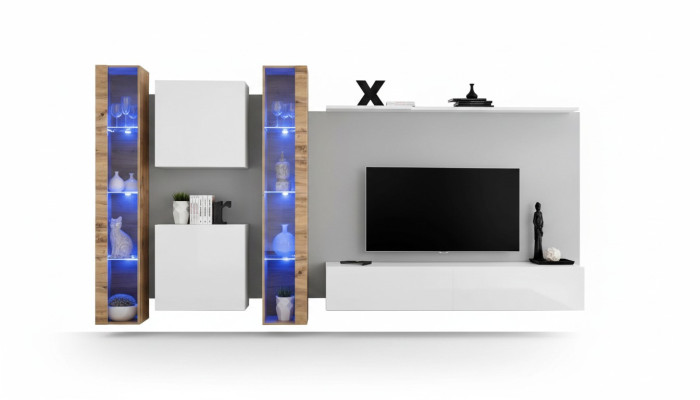 Witte tv-stand woonkamer wandkast design woonkamer meubilair luxe dressoir.