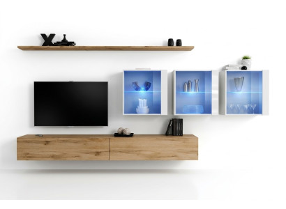 Woonkamer meubilair Stijl Modern Design TV-standaard Wandplanken Compleet Wandkast  Woonkamermeubilair Stijl Modern Ontwerp TV-standaard Wandplanken Volledige Wandkast