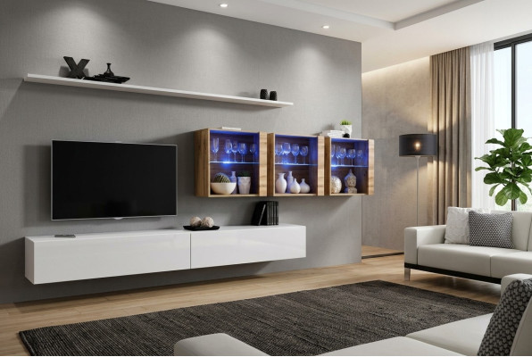 Wand compleet meubilair woonkamer modern woonkamermeubilair tv-standaard design