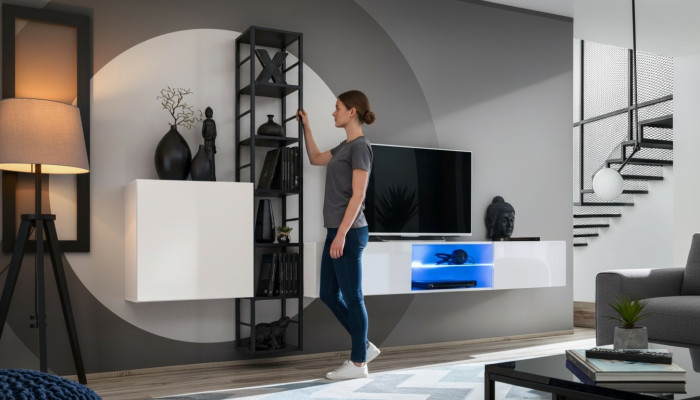 Woonkamer Compleet Set 3-delig Luxe Woonwand Wandkast TV-standaard Design