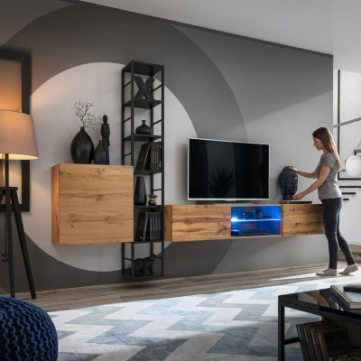 Plank wand woonwand muurkast rek ontwerp tv-standaard dressoir luxe nieuw