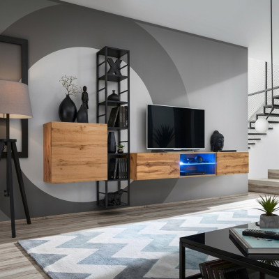 Plank wand woonwand muurkast rek ontwerp tv-standaard dressoir luxe nieuw