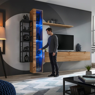 Braun Designer woonkamer luxe woonkamer meubels Compleet set sideboard meubelen