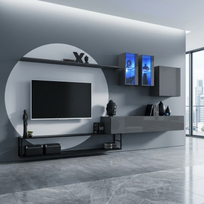 Woonkamer meubel Compleet set 6-delige Designer woonwand Luxe meubels Dressoir.
