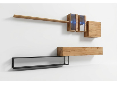 Wandmeubel Bruin Design Sideboard TV-standaard Inrichting Luxe Compleet Nieuw