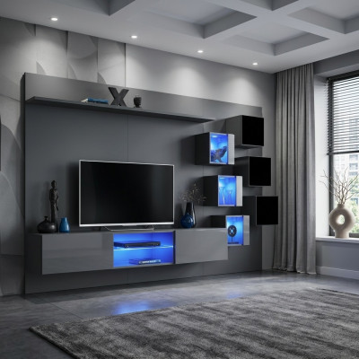Luxe meubelset 8-delig woonkamer wandrek 6x wandkast nieuw inrichting