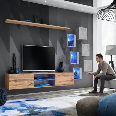Moderne wandmeubels woonkamer luxe wandrekken dressoir tv-standaard wandkast