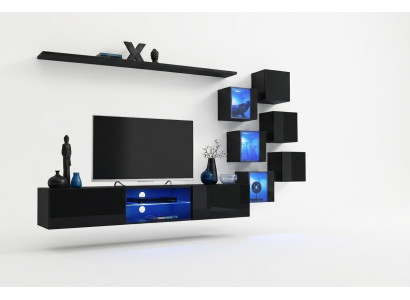 TV-stand Woonwand Dressoir Luxe set Modern Designerplanken Compleet