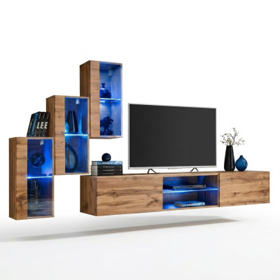 Modern meubel wandmeubel ontwerpers set 4-delig wandplanken inrichting Nieuw