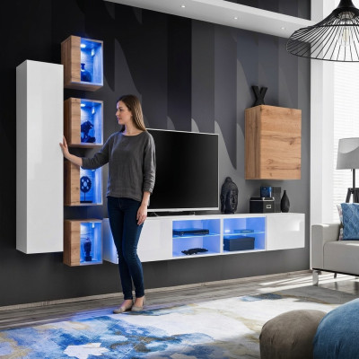 Woonwand ontwerper kast wandplanken dressoir wandkast woonkamer meubels