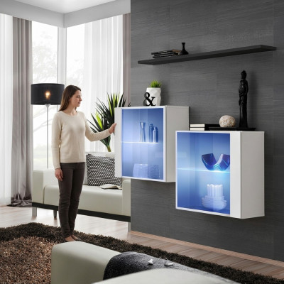 Moderne ontwerperset woonkamerwoonwand houten meubelset Compleet nieuw meubilair
