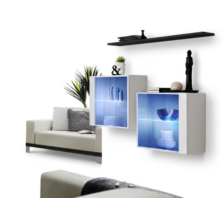 Moderne ontwerperset woonkamerwoonwand houten meubelset Compleet nieuw meubilair