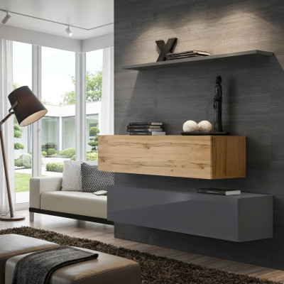 Woonkamer Wandmeubel Set 3-delig Groep Garnituur Kast Hout Meubels Wandplank --> Woonkamer Wandmeubel Set 3-delig Groep Garnituur Kast Hout Meubels Wandplank