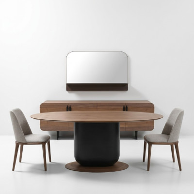 Eetkamerset 6-delig Eettafel Stoelen Eetgroep Dressoir Meubels