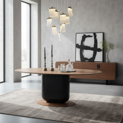 Eettafel Ontwerp Tafel Moderne Meubels Eetkamer Hout Ontwerp Luxe Inrichting Nieuw