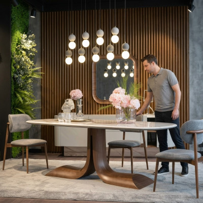 Eetkamer eettafel 4x stoelen luxe compleet set 4-delig eetgroep houten tafel