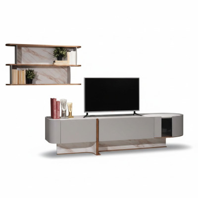 Woonkamerset Luxe woonkamerwand tv-standaard dressoir Nieuwe wandplank