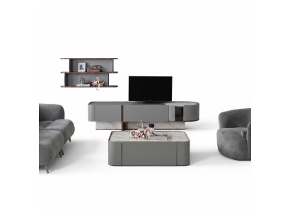 Woonkamer set hout interieur luxe woonkamer tv-standaard design wandplank