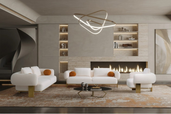 Sofaset Woonkamer Compleet met Modern Luxe Design Nieuwe Fauteuil