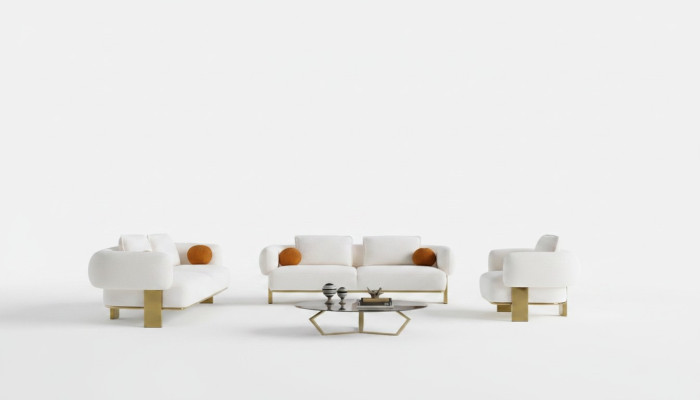 Sofaset Woonkamer Compleet met Modern Luxe Design Nieuwe Fauteuil