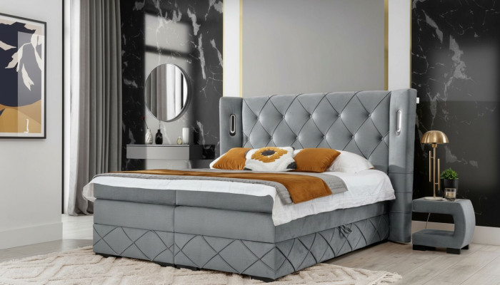 Slaapkamer set Bed 2x Nachtkastje Modern Compleet Luxe Meubels Hout Inrichting