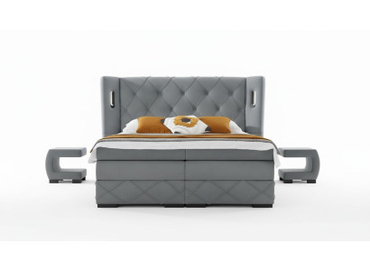 Slaapkamer set Bed 2x Nachtkastje Modern Compleet Luxe Meubels Hout Inrichting