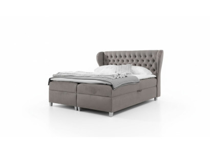 Chesterfield boxspringbed Luxe slaapkamerinrichting Modern gestoffeerd bed